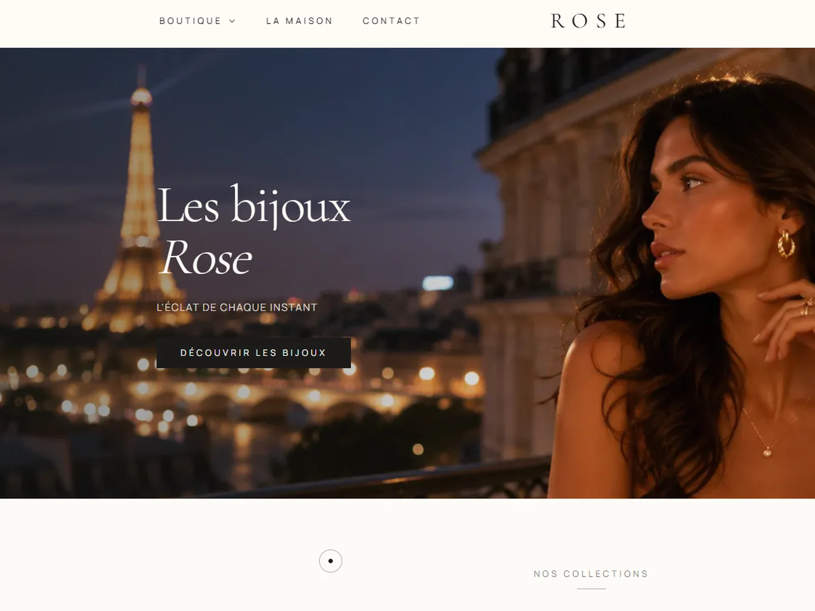 Aperçu du site Rose réalisé par BZH Com